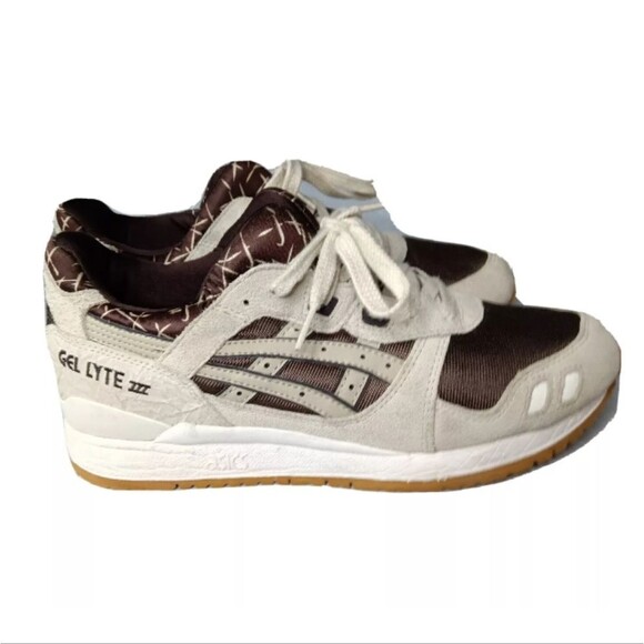 ASICS Gel Lyte 3 Romance Shoes Men\'s Size 8 Sneaker Cream Brown main image 11
